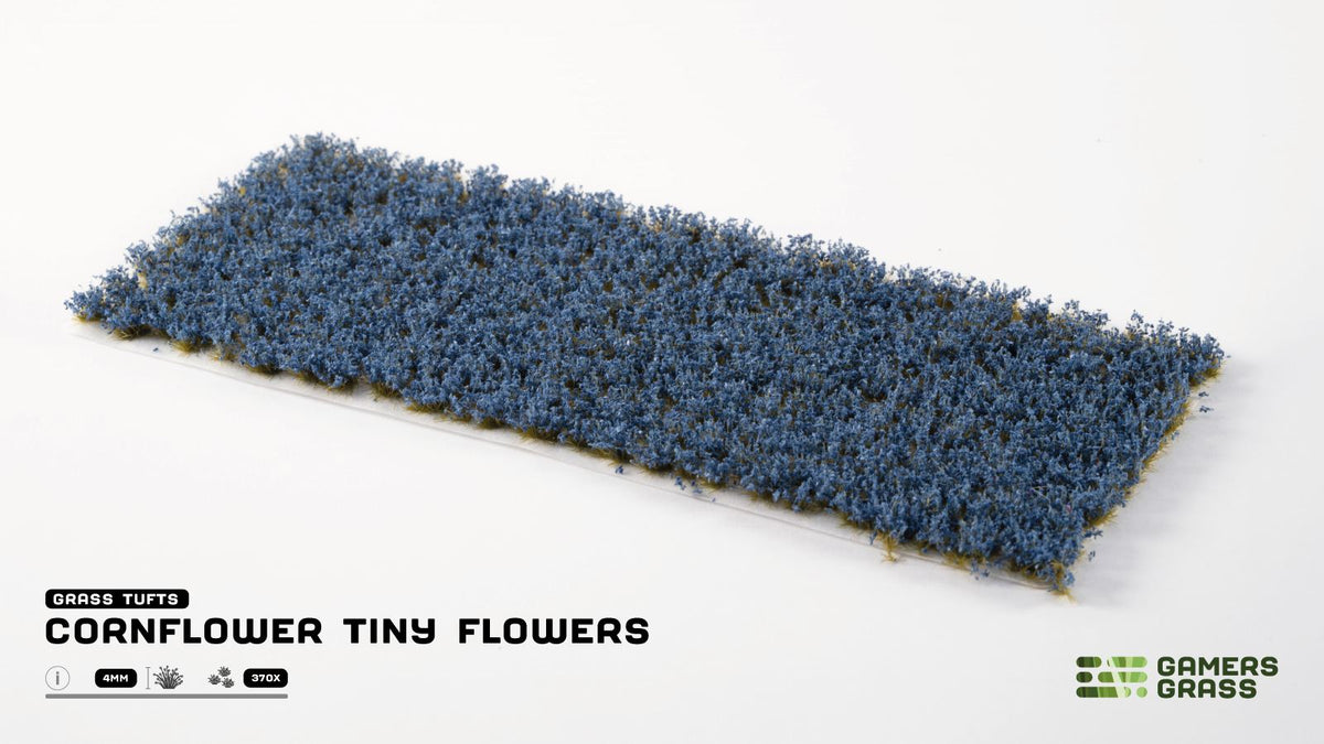 GamersGrass - Cornflower Tiny Flowers (4mm) Grass Tufts