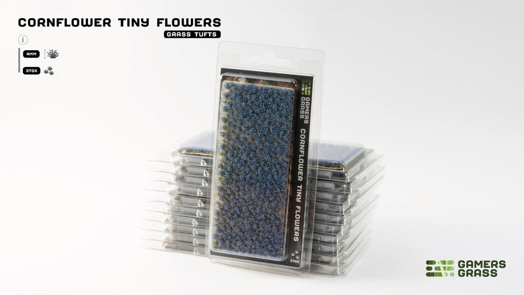 GamersGrass - Cornflower Tiny Flowers (4mm) Grass Tufts