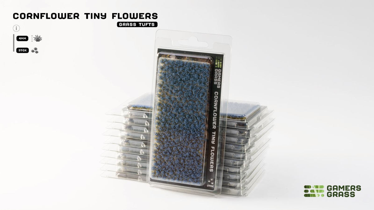 GamersGrass - Cornflower Tiny Flowers (4mm) Grass Tufts