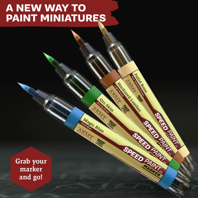 ARMY PAINTER Speed Paint Markers for miniature painting in Magic Blue, Orc Skin, and more