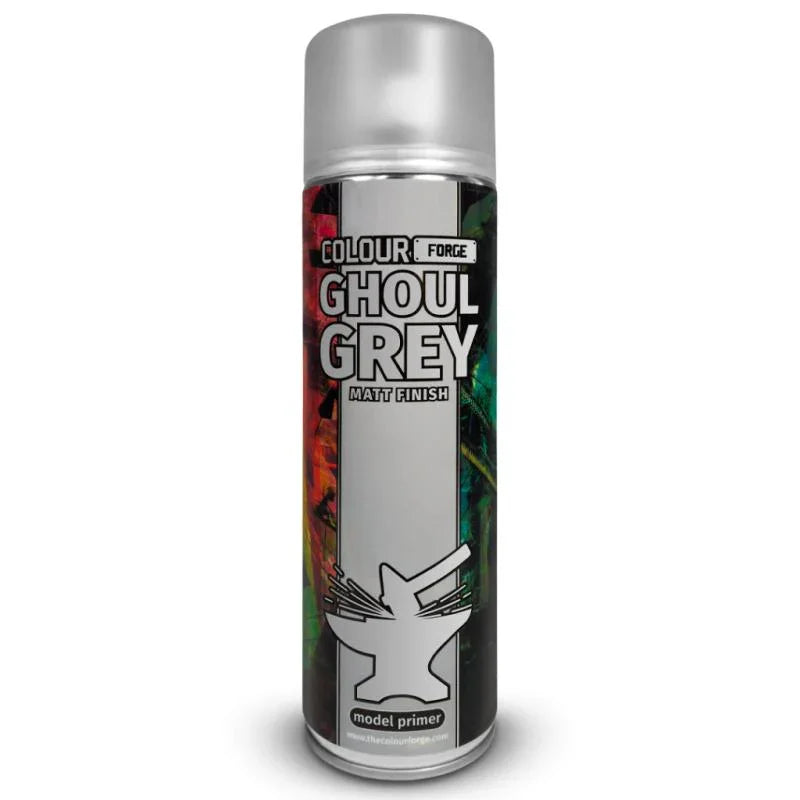 Colour Forge Ghoul Grey Matt Finish model primer spray for wargaming miniatures