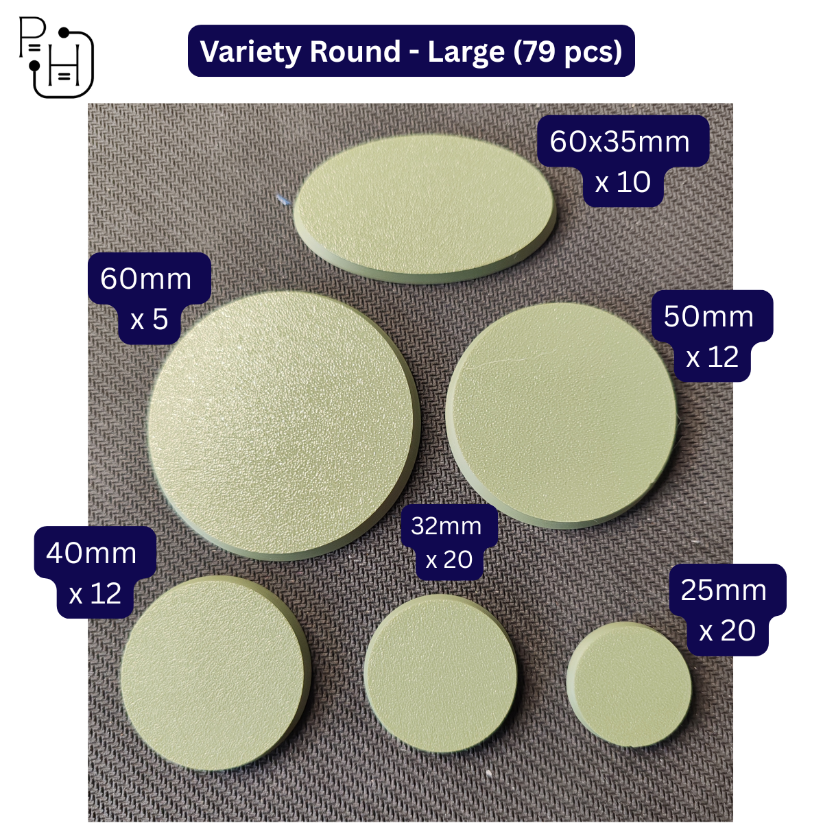 Wargaming Plastic Model Bases - Round