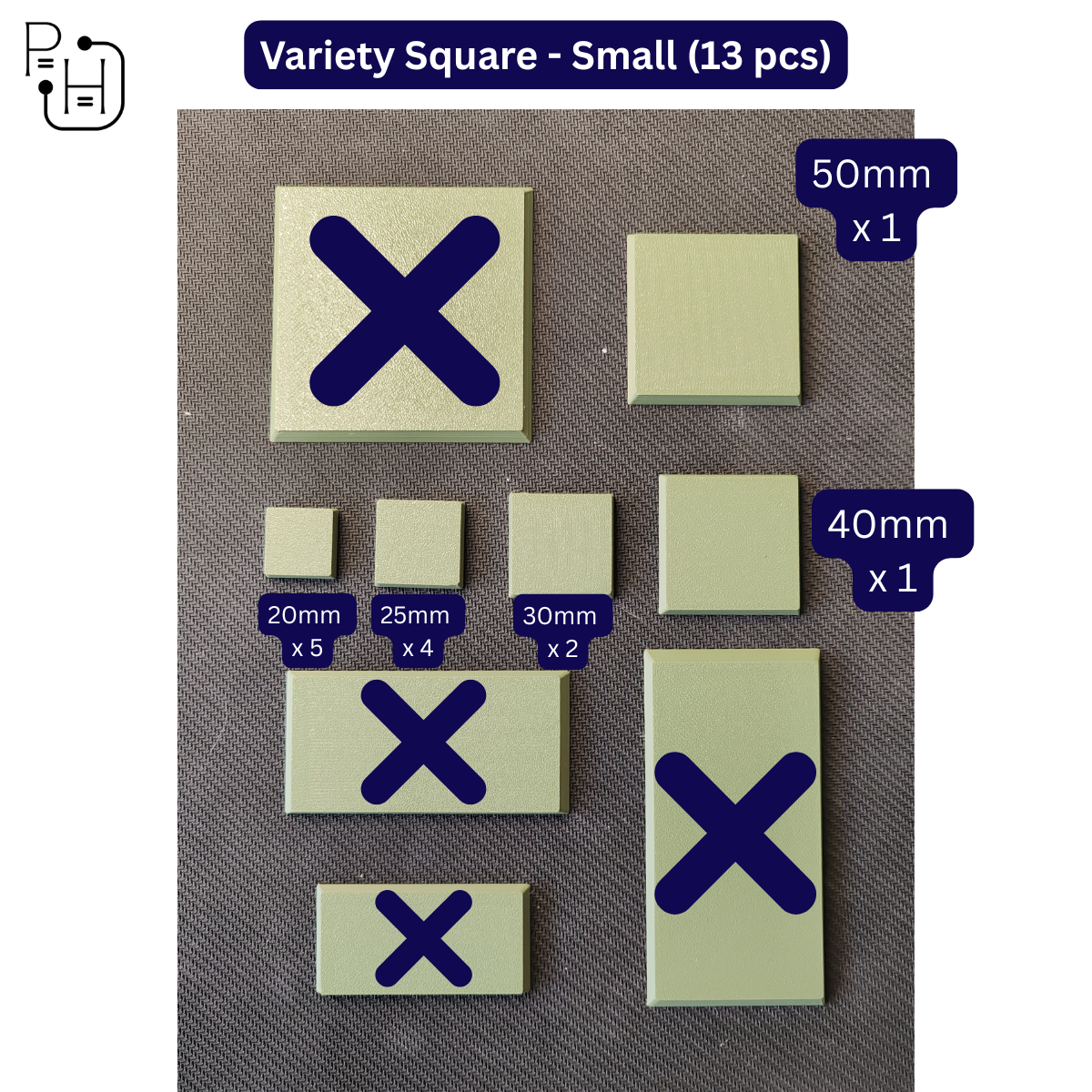 Wargaming Plastic Model Bases - Square