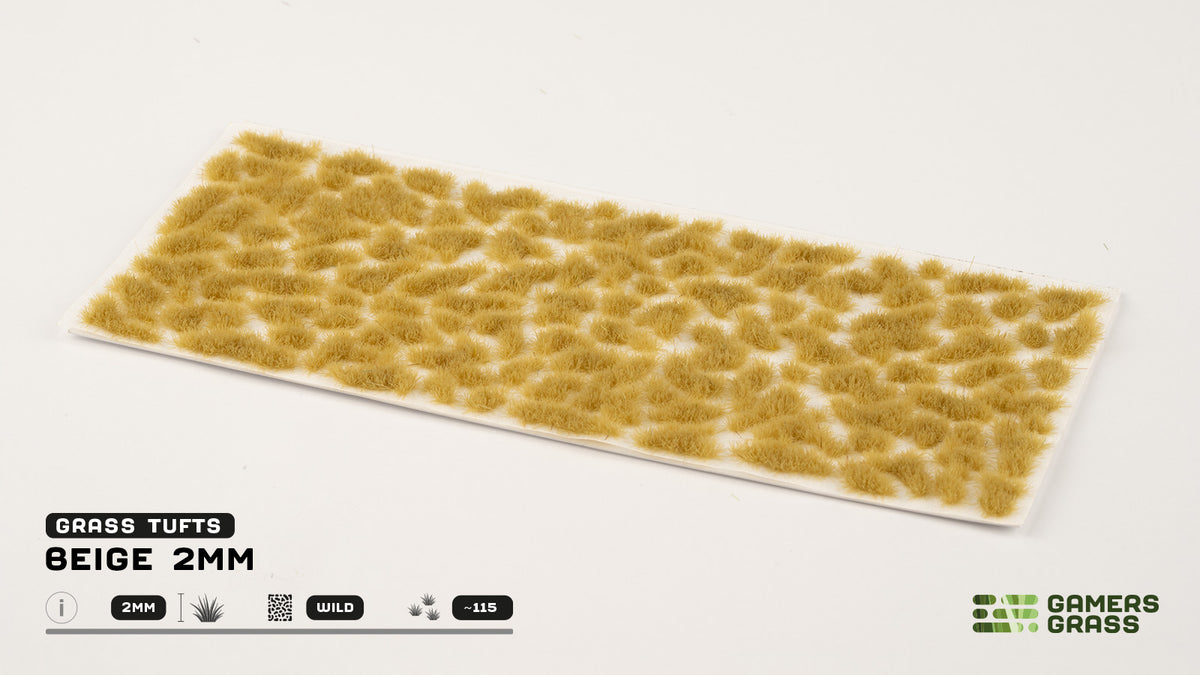 GamersGrass - Beige (2mm) Grass Tufts